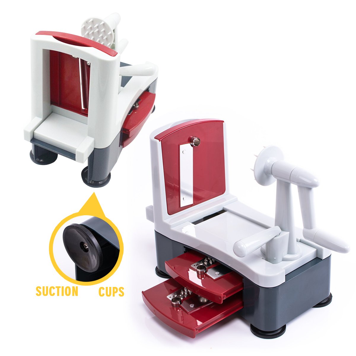 Spiralizer Vegetable Slicer-Spiral Vegetable Slicer and Cutter-Noodle Maker-Perfect for Low Carb and Vegetarian