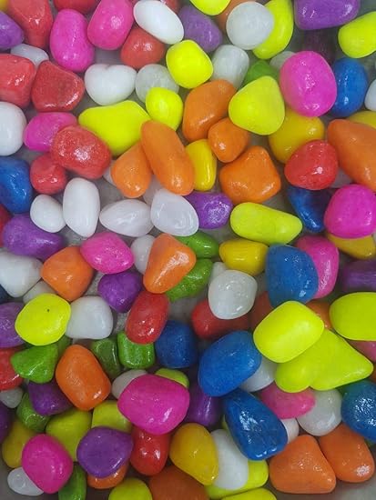 DEVU PARBAT ENTERPRISE Stone Glossy and Decorative Garden and Glass Pebbles (Multicolour)
