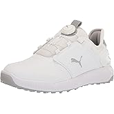 Puma Golf Men's Ignite Elevate DISC Golf Shoe, Puma White-Puma Silver, 9.5
