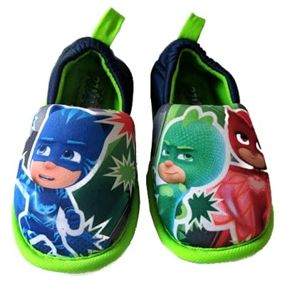Chaussons Pyjamasques Pour Garçon - Licenciés, Bleus, Avec Yoyo, Bibou Et Gluglu
