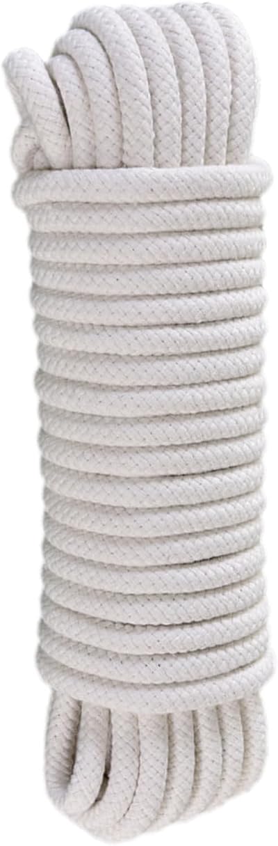 Tallkee y 10 Meters Cotton Rope 8mm Thick DIY Craft White