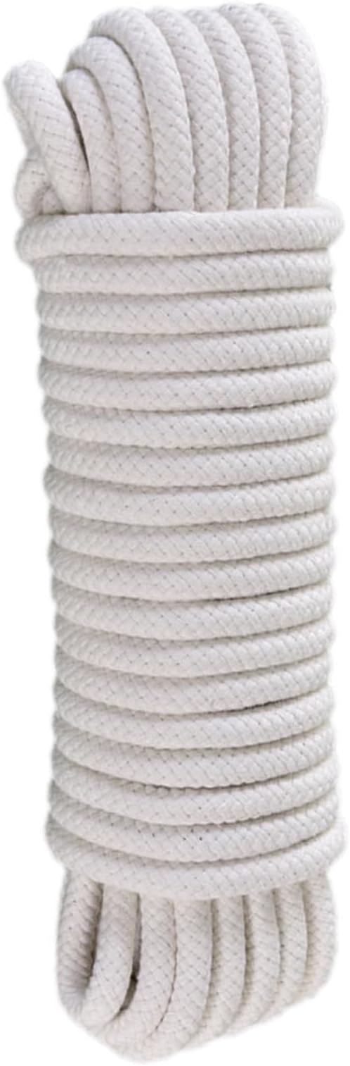 Tallkee y 10 Meters Cotton Rope 8mm Thick DIY Craft White