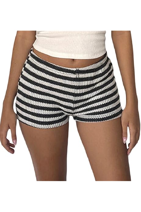 Pantalones Cortos De Pijama Para Mujer Estilo Y2K, Cuadros