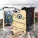 ZIZO Bolt Series for iPhone 8 Plus Case Military Grade Drop Tested Tempered Glass Screen Protector Holster iPhone 7 Plus case Gold Black