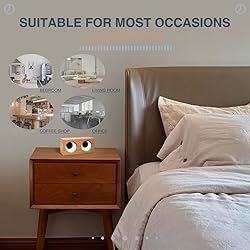 MENG ZHI AO Desktop Big Eyes Clock Rotating Eyes