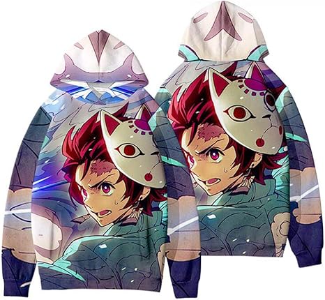 Amazon Co Jp Sqzpl パーカー鬼滅の刃 炭治郎 フーディトップス ファンジャケットおしゃれ 秋服 長袖 プルオーバー かっこいい 3dプリント 人気アニメ A5 4xl ホビー