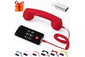 Retro Phone Handset, Retro Phone Plug into Cell Phone, Type-C Retro Telephone Wired Handset Style Landline Handle Receiver fo