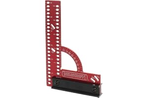 Milescraft 8409 MC-Square150 Imperial Framing Square – 6” x 4” Aluminum Carpenter Square for Woodworking with Removeable Fence