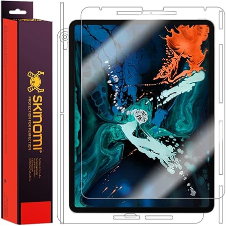 Amazon Com Skinomi Full Body Skin Protector Compatible With Apple Ipad Pro 12 9 18 Screen Protector Back Cover Techskin Full Coverage Clear Hd Film Computers Accessories
