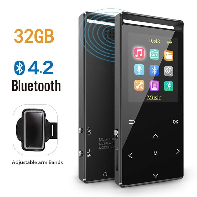 MusRun MP3 Player, 32GB MP3 Players with Bluetooth, FM Amazon.co.uk
