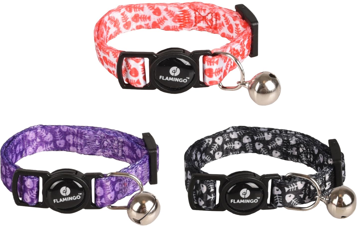 Flamingo Cat Collar Kitten Loulou Multiple colours 15-22cm 10mm