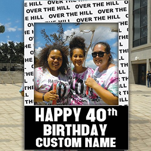 VictoryStore-Custom-Frame-Custom-Over-The-Hill-40th-Birthday-Photo-Booth-Prop-Frame-Set