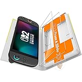 SPARIN 2-Pack Screen Protector for Nintendo Switch 2 2025 [7.9 inch] with Easy Application Tray, HD Clear Tempered Glass Film, Anti-Scratch, Quick Response, Compatible with Switch 2 Console