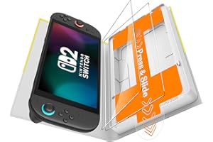 SPARIN 2-Pack Screen Protector for Nintendo Switch 2 2025 [7.9 inch] with Easy Application Tray, HD Clear Tempered Glass Film, Anti-Scratch, Quick Response, Compatible with Switch 2 Console