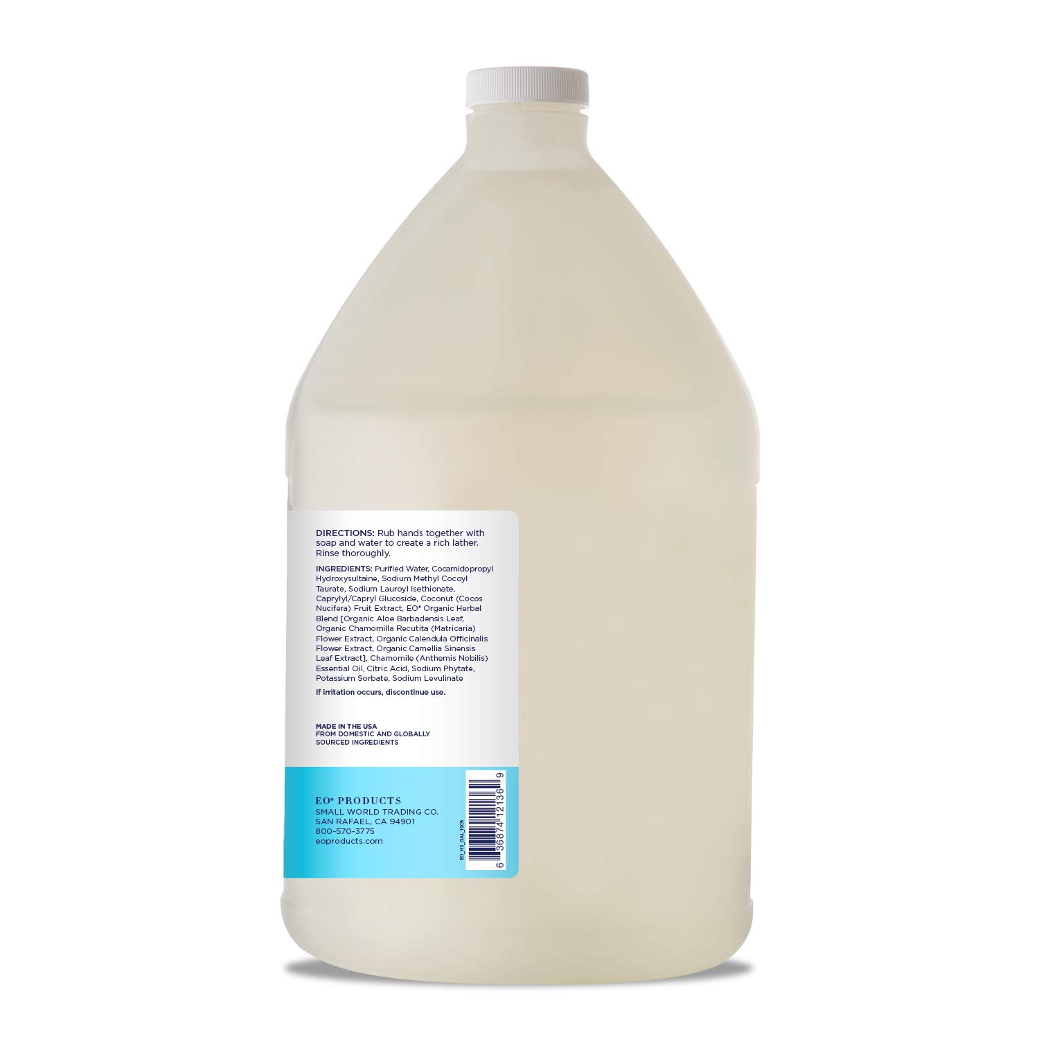 EO Botanical Liquid Hand Soap Refill, French Lavender, 128 Fluid Ounce (1 Gallon): Beauty