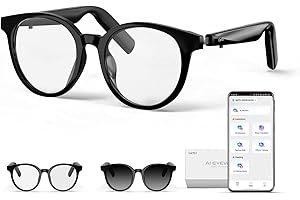 GetD AI Glasses for Men & Women, Smart Glasses Powered by ChatGPT with 145-Language Translation,Bluetooth 5.4 Glasses, Polarized & Photochromic Lenses, 11H Music Play for Driving and Daily Use