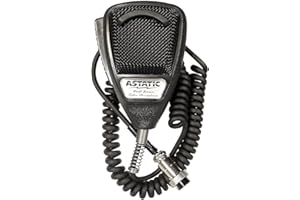 Astatic - 636L Noise Canceling 4-Pin CB Microphone, Rubberized Black BULK
