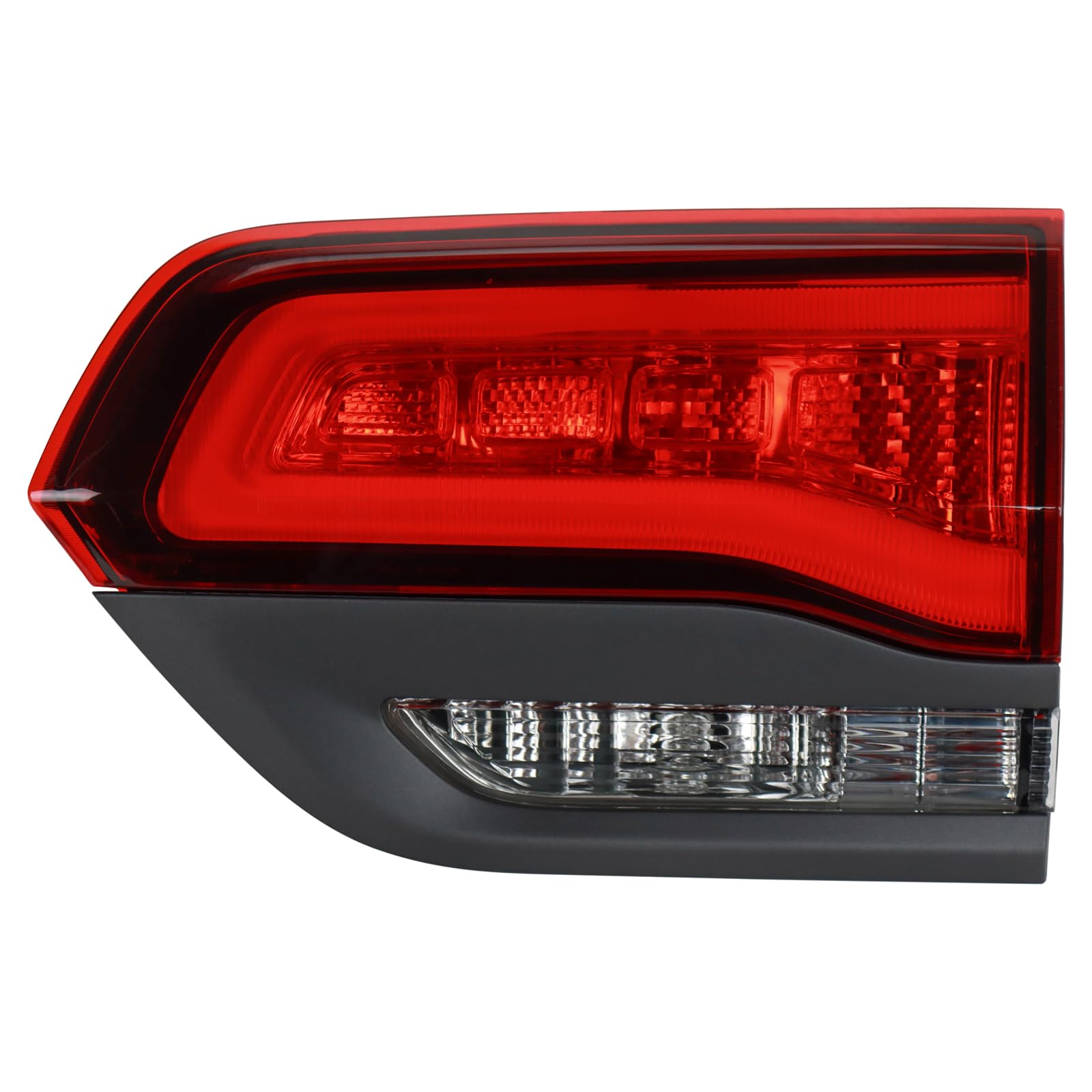 TRQ Passenger Side Inner Tail Light Assembly Compatible with 2017-2021 Jeep Grand Cherokee Trailhawk 2018-2021 Jeep Grand Cherokee Trackhawk CH2803113