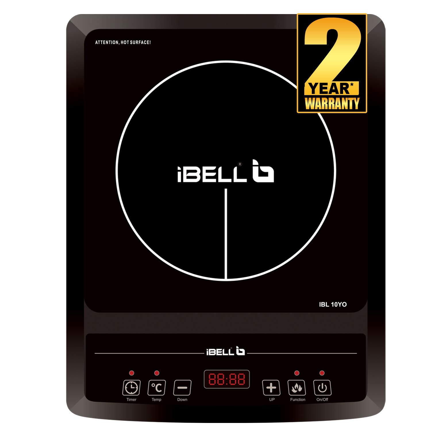 iBELL Hold The World. Digitally 2000W Induction Cooktop with Auto Shut