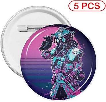 Amazon Co Jp Ismael Turner Apex Legends Bloodhound ラウンドバッジ ボタンピン ラウンドファッションボタンバッジ 5個入り S ブラック Bwiepeq879 文房具 オフィス用品