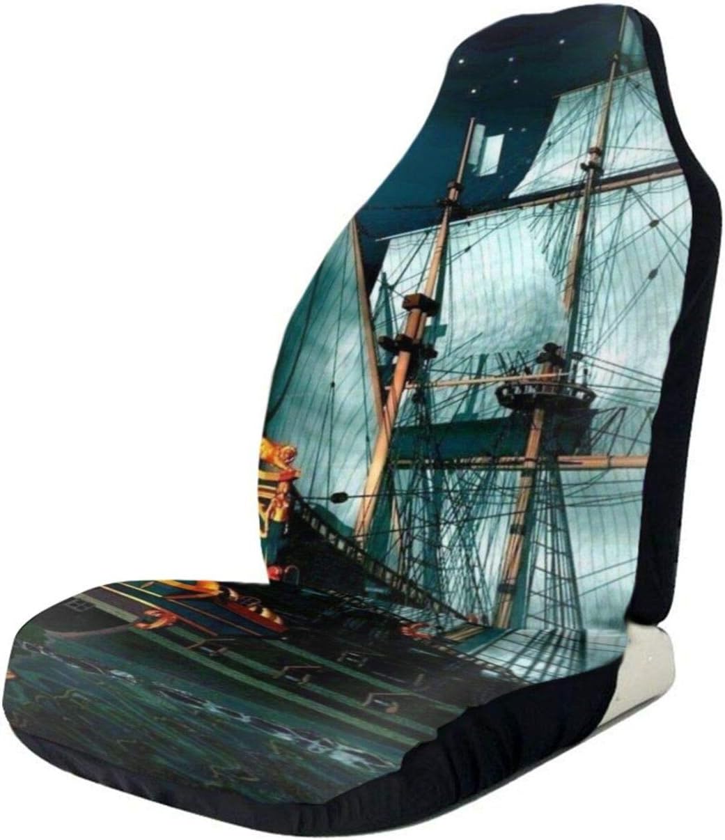 NiYoung Bucket Seat Cover, Ocean Nautical Pirate Ship
