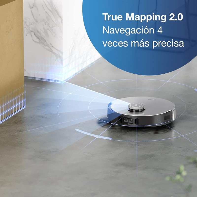 , Robot Aspirador DEEBOT X1, con función de fregado y estación de aspiración (3,2L), potencia aspiración de 5000 pa, evitación de obstáculos y mapeo 3D, diseño Jacob Jansen, batería de 5200 mAh