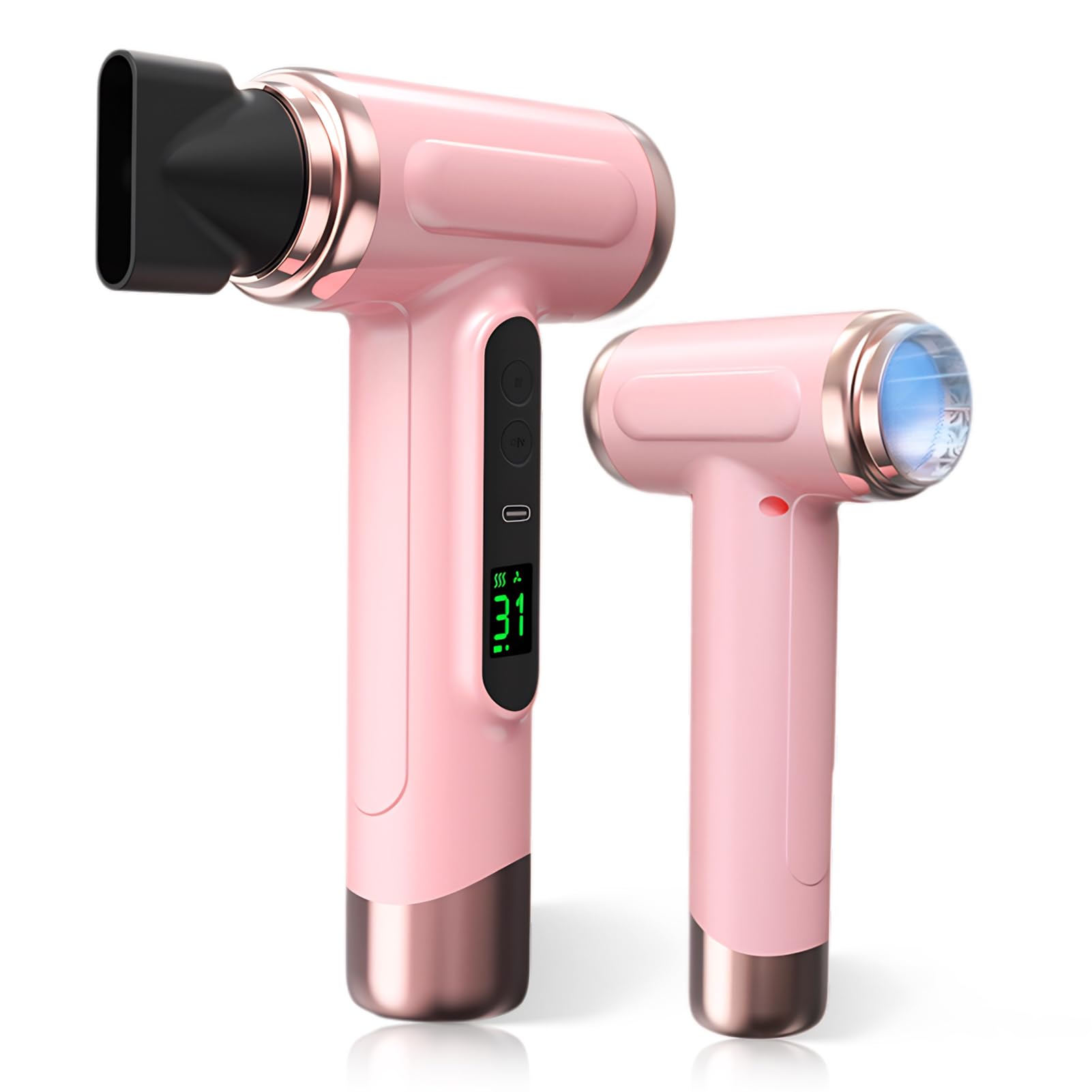 Photo 1 of ***(PARTS ONLY/ NON FUNCTIONAL)***Vikye Cordless Hair Dryer,15000mAh Rechargeable Hair Dryer,3 Adjustable Cold Hot Wind,200W Battery Operated Hair Dryer for Travel Camping