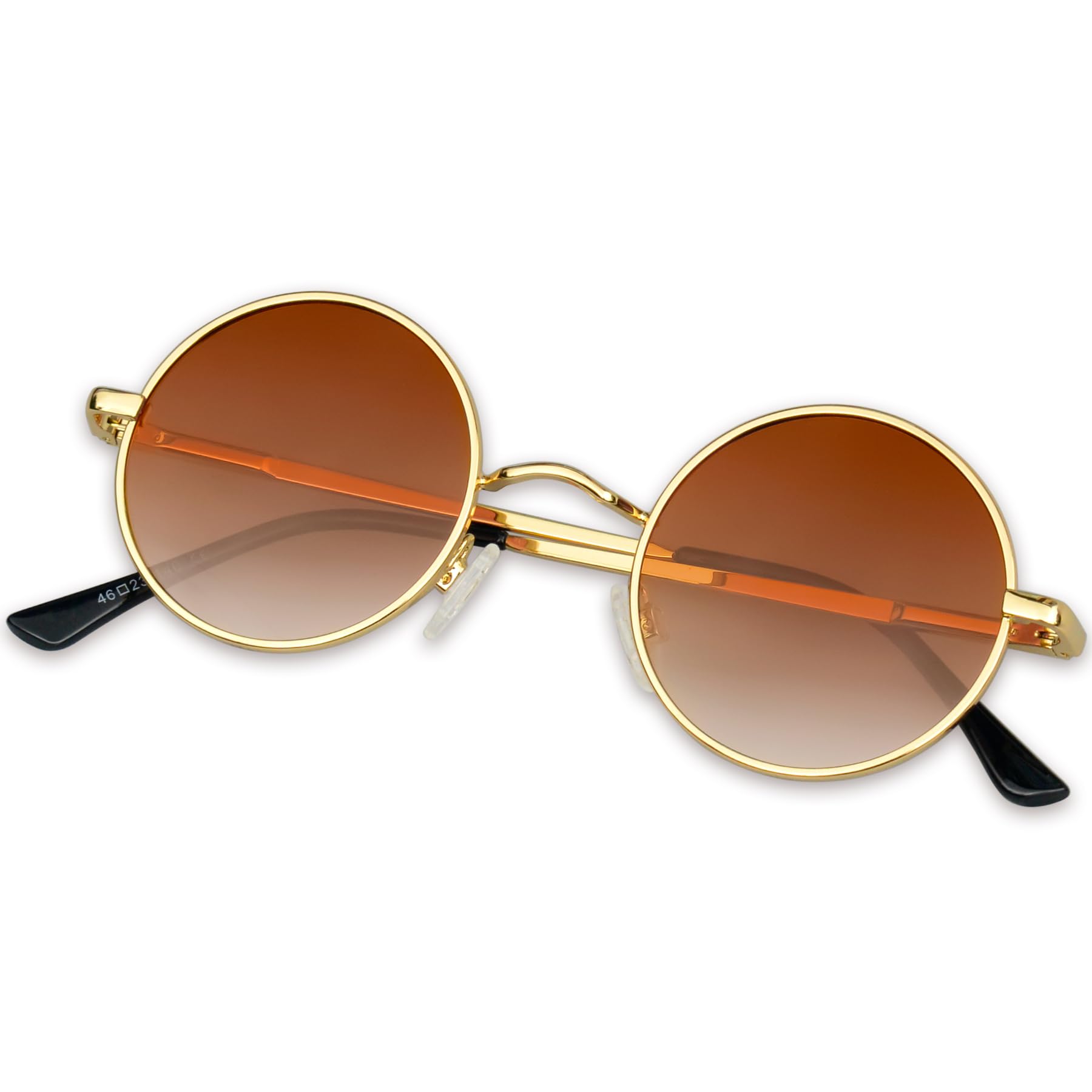 Photo 1 of KANASTAL Small Round Sunglasses for Women Men Polarized UV400 Protection Metal Steampunk Vintage Halloween Decoration