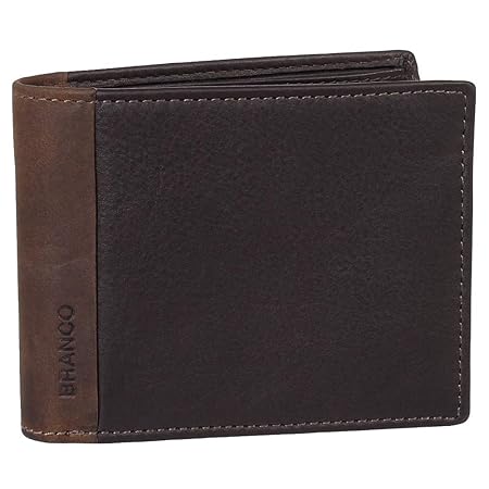 Kleine Luxus Leder Geldbörse Portemonnaie Geldbeutel mit RFID Schutz - Platz für über 7 Karten - 60943 Farbe Braun