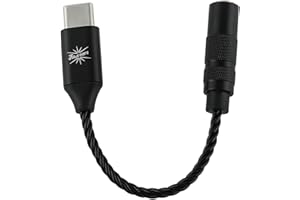 Linsoul Kiwi Ears AD1 Type-C to 3.5mm Female Headphone DAC Adapter Cable, USB C to Aux IEM Dongle with KT02H20 Chip, High Res