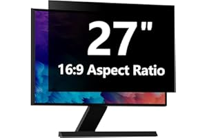 REDANGEL Computer Privacy Screen Protector 27 Inch with Hp Dell Acer Asus Samsung LG and More, Removable Security Shield Filter for 16:9 Aspect Ratio Monitor Like ViewSonic Sceptre AOC Koorui BenQ and More