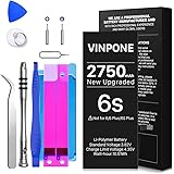 Battery for iPhone 6s,[Upgraded] 2750mAh High Capacity New 0 Cycle Replacement Battery with Complete Repair Tool Kit for A163