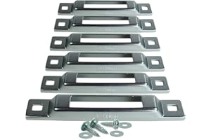 DC Cargo Mall Outdoor E Track Tie-Down – 1-Slot Plate (6-Pack) - Mini Anchor for Ratchet & Cam Straps – Trailers, Trucks, Pic