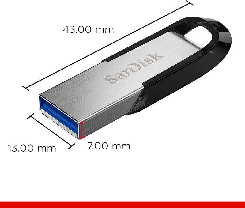 Ultra Flair 256 Go Flash Drive (Clé USB, des vitesses allant jusqu'à 150 Mo/s, USB 3.0, Protection par mot de passe, Un boîtier en métal élégant et resistant) Argent/Noir