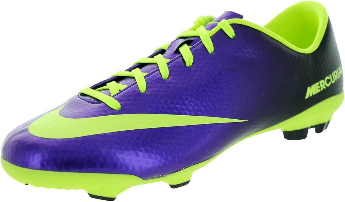 Amazon.com | Nike Kids Jr Mercurial Veloce FG Electro Purple/Volt/Black Soccer Cleat 5 Kids US 