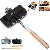 MINILIF Portable Hot Sandwich Maker - Ideal for Home & Outdoor Use, Sandwich & Hobo Pie Maker, Breakfast Skillet Flip Pan