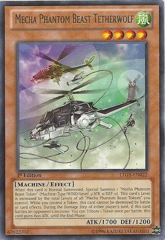 Yu-Gi-Oh! - Mecha Phantom Beast Tetherwolf (LTGY-EN022) - Lord of the Tachyon Galaxy - 1st Edition - Rare