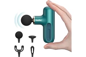 HEYCHY Super Mini Massage Gun, Percussion Deep Tissues Muscle Massager, Compact Sports Travel Massage Gun, Portable Handheld Massager for Office Gifts for Her, Home, Athletes