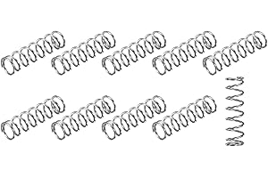 METALLIXITY Compression Springs (0.8x7mm OD,25mm Free Length) 30Pcs, 304 Stainless Steel Extension Spring - for Shop Home Repairs, DIY Projects, Silver Tone