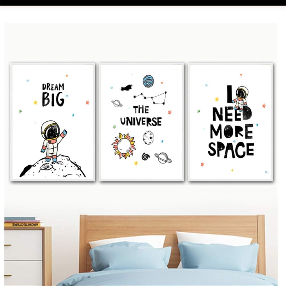 GIRDSS Cohete de Dibujos Animados pequeño Planeta Espacio cósmico