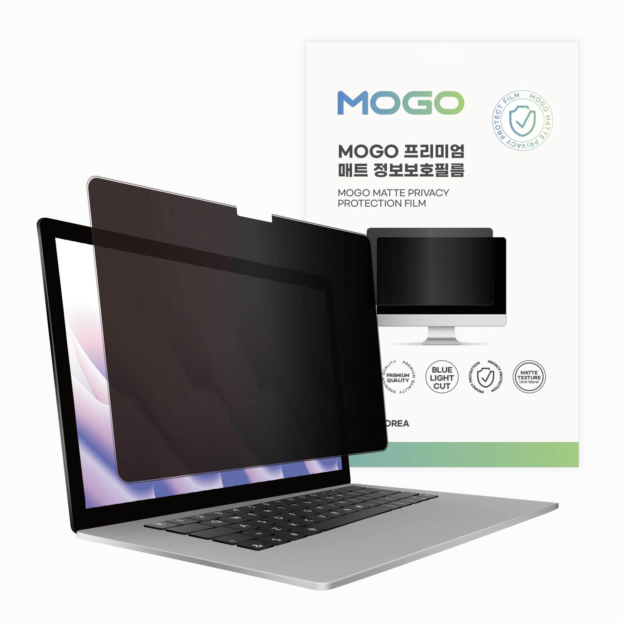 Photo 1 of MOGO Privacy Screen Filter for Microsoft Surface Laptop7 13.8 inch - Keep Data Secure Anywhere, Dual Matte Anti-Spy Protector with Blue Light Blocking, Anti Glare & Scratch Resistant Film