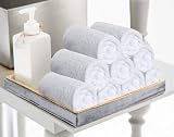 Utopia Towels Washcloth Set 12 Pack 100% Ring Spun Cotton White view 7