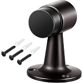 Yaocom 1 Pack Heavy Duty Floor Mounted Door Stop 3 in Aluminum Commercial Grade Door Stopper with Rubber Bumper &amp; Stainless Steel Screws (Oil Rubbed Bronze)