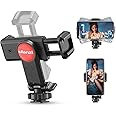ULANZI Universal Phone Tripod Mount with Cold Shoe Mount, Rotates and Adjustable Clamp Holder Smartphone Clip Adapter for iPhone 11 Pro Max X XR Xs Max 8 7 Plus Samsung Galaxy s10 s9 Note10 Google