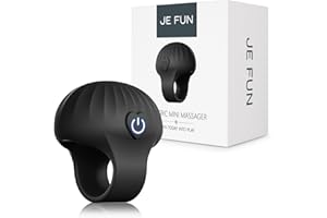 JE FUN Portable Finger Massage Ball, Waterproof Rechargeable Mini Multifunctional Skin Massage Tool (Black)