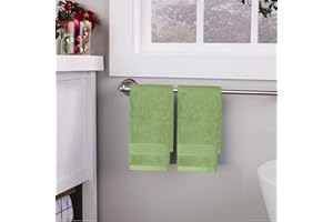 Lchkrep Cotton Hand Towels 2 Pack, Salon Thick Bath Hand Towel,Gym Towel 14" x 30", Face Cloth, Soft and Absorbent Washcloths Set for Home Bathroom Hotel (Green)…