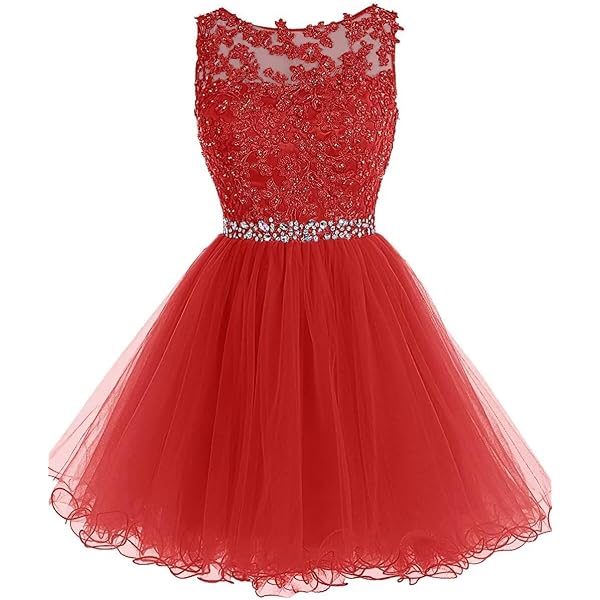 Snowskite Women's Short V-Neck Beaded Tulle Cocktail Party Homecoming Dress - Customizable & Boned Bodice - View #10