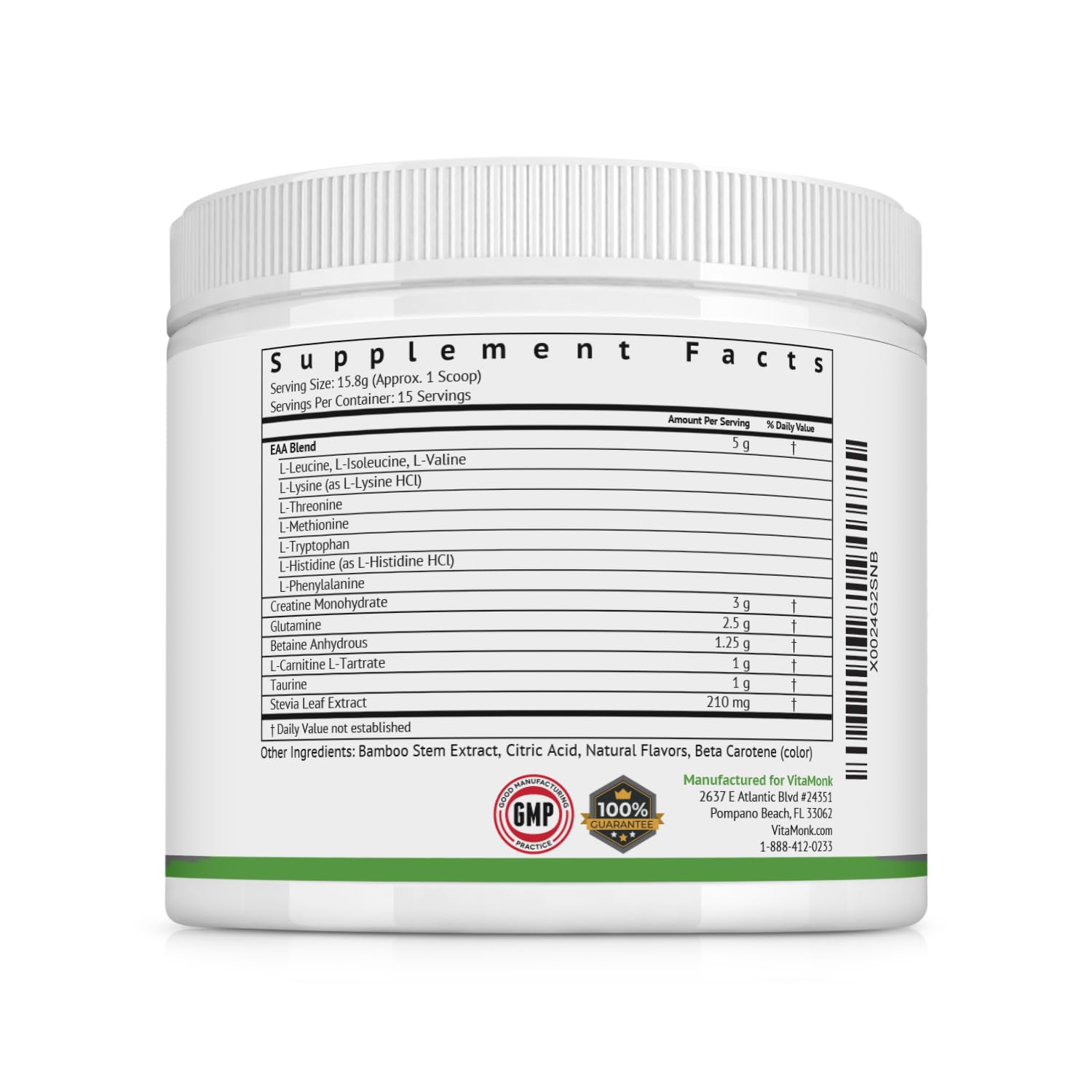 VitaMonk Keto Post Workout Recovery Drink After Workout Recovery Drink Optimal No-Carb Keto Post Workout for Men and Women - Faster Recovery -No Additives or Sugar - Non-GMO
