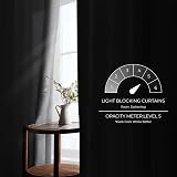 MRTREES Light Grey Blackout Curtains 46x54 Inch 2 Panels Eyelet Thermal Bedroom view 5