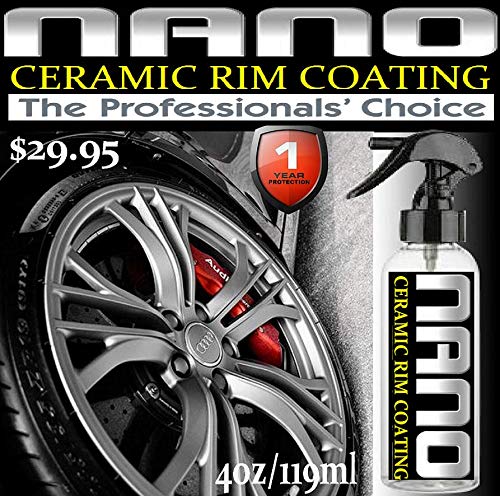 xtremenano9h Ceramic Rim Protection 9h Spray High Gloss Anti Scratch Brake Dust Resistant Hydrophobic Gloss Coating 4oz/119ml